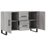 Credenza Grigio Sonoma 100x36x60 cm in Legno Multistrato