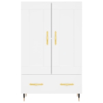 Credenza Bianca 69,5x31x115 cm in Legno Multistrato