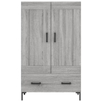 Credenza Grigio Sonoma 69,5x31x115 cm in Legno Multistrato