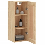 Mobile a Parete Rovere Sonoma 34,5x34x90 cm Legno Multistrato