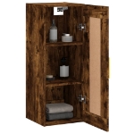 Mobile a Parete Rovere Fumo 34,5x34x90 cm in Legno Multistrato