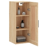 Mobile a Parete Rovere Sonoma 34,5x34x90 cm Legno Multistrato