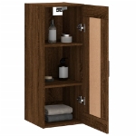 Mobile a Parete Rovere Marrone 34,5x34x90 cm Legno Multistrato