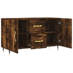 Credenza Rovere Fumo 100x36x60 cm in Legno Multistrato