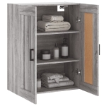 Mobile a Parete Grigio Sonoma 69,5x34x90 cm Legno Multistrato