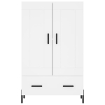 Credenza Bianca 69,5x31x115 cm in Legno Multistrato