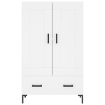 Credenza Bianca 69,5x31x115 cm in Legno Multistrato