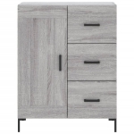 Credenza Grigio Sonoma 69,5x34x90 cm in Legno Multistrato