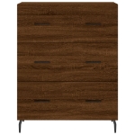 Credenza Rovere Marrone 69,5x34x90 cm in Legno Multistrato