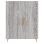 Credenza Grigio Sonoma 69,5x34x90 cm in Legno Multistrato