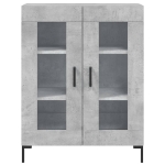 Credenza Grigio Cemento 69,5x34x90 cm in Legno Multistrato