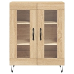 Credenza Rovere Sonoma 69,5x34x90 cm in Legno Multistrato