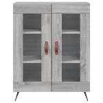 Credenza Grigio Sonoma 69,5x34x90 cm in Legno Multistrato