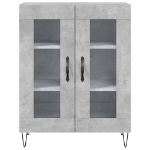 Credenza Grigio Cemento 69,5x34x90 cm in Legno Multistrato