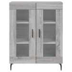 Credenza Grigio Sonoma 69,5x34x90 cm in Legno Multistrato