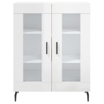 Credenza 69,5x34x90 cm in Legno Multistrato Bianco Lucido