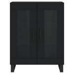 Credenza Nera 69,5x34x90 cm in Legno Multistrato