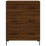 Credenza Rovere Marrone 69,5x34x90 cm in Legno Multistrato