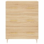 Credenza Rovere Sonoma 69,5x34x90 cm in Legno Multistrato