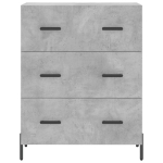 Credenza Grigio Cemento 69,5x34x90 cm in Legno Multistrato