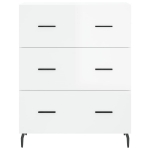 Credenza 69,5x34x90 cm in Legno Multistrato Bianco Lucido