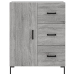 Credenza Grigio Sonoma 69,5x34x90 cm in Legno Multistrato