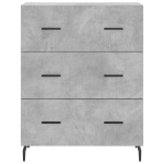 Credenza Grigio Cemento 69,5x34x90 cm in Legno Multistrato