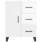 Credenza 69,5x34x90 cm in Legno Multistrato Bianco Lucido