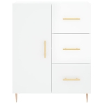 Credenza 69,5x34x90 cm in Legno Multistrato Bianco Lucido