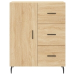 Credenza Rovere Sonoma 69,5x34x90 cm in Legno Multistrato