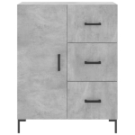 Credenza Grigio Cemento 69,5x34x90 cm in Legno Multistrato