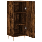 Credenza Rovere Fumo 34,5x34x90 cm in Legno Multistrato