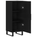 Credenza Nero 34,5x34x90 cm in Legno Multistrato