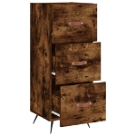 Credenza Rovere Fumo 34,5x34x90 cm in Legno Multistrato