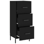 Credenza Nero 34,5x34x90 cm in Legno Multistrato