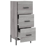 Credenza Grigio Sonoma 34,5x34x90 cm in Legno Multistrato