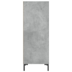 Credenza Grigio Cemento 34,5x32,5x90 cm in Legno Multistrato