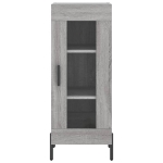 Credenza Grigio Sonoma 34,5x34x90 cm in Legno Multistrato