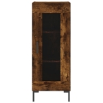 Credenza Rovere Fumo 34,5x34x90 cm in Legno Multistrato