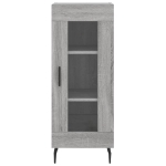 Credenza Grigio Sonoma 34,5x34x90 cm in Legno Multistrato