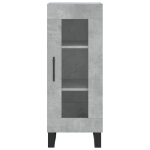 Credenza Grigio Cemento 34,5x34x90 cm in Legno Multistrato