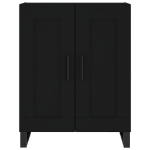 Credenza Nera 69,5x34x90 cm in Legno Multistrato