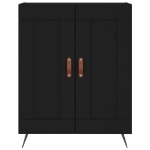 Credenza Nera 69,5x34x90 cm in Legno Multistrato