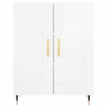 Credenza 69,5x34x90 cm in Legno Multistrato Bianco Lucido