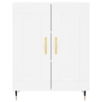 Credenza Bianca 69,5x34x90 cm in Legno Multistrato