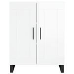 Credenza 69,5x34x90 cm in Legno Multistrato Bianco Lucido