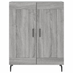 Credenza Grigio Sonoma 69,5x34x90 cm in Legno Multistrato