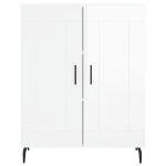 Credenza 69,5x34x90 cm in Legno Multistrato Bianco Lucido