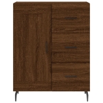 Credenza Rovere Marrone 69,5x34x90 cm in Legno Multistrato