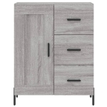 Credenza Grigio Sonoma 69,5x34x90 cm in Legno Multistrato